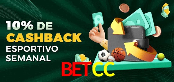 10% de bônus de cashback na BetCC